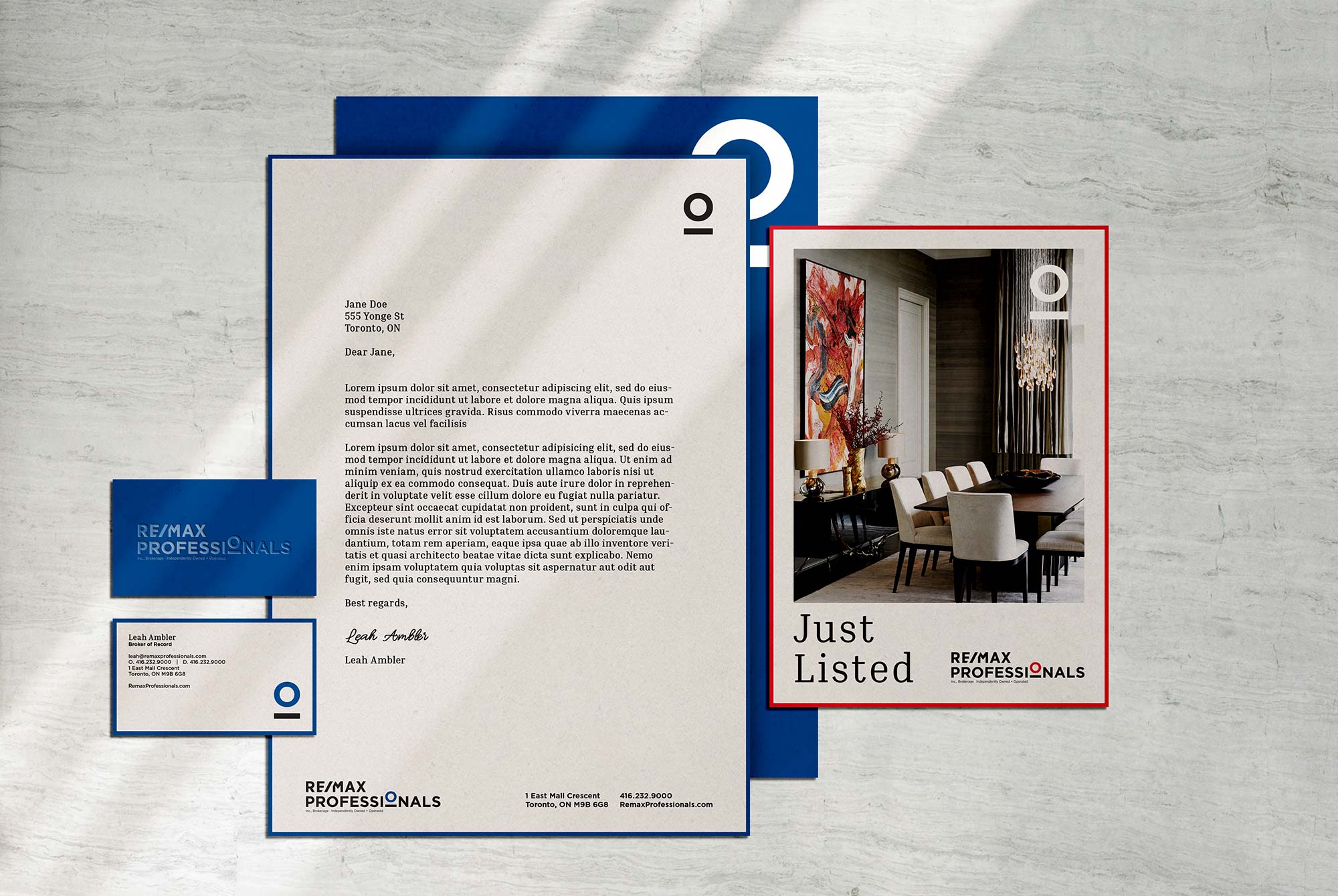 Re/Max Professionals Careers Stationery Design